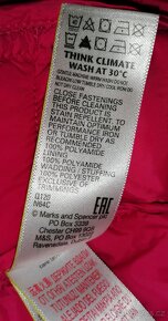 Dívčí modrá zateplená bunda s kapucí M&S vel. 11 - 12 let - 6