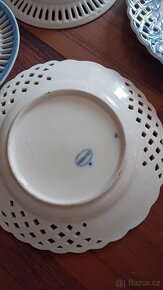 Meissen 6 prolamovaných talířků plus 3 kusy Union k - 6