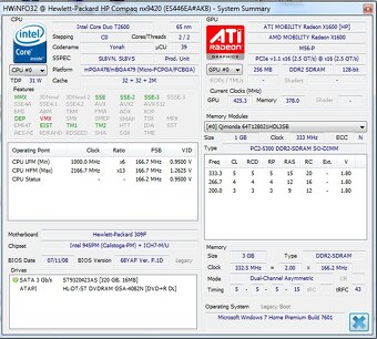 RZV: pekny 17" notebook pro Win XP - HP Compaq NX9420 - 6