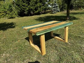 Epoxidový konferenční stolek (dub) - 6