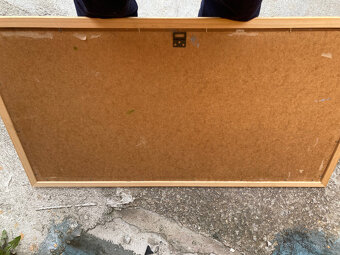 Obraz krajina, chalupa s rybníkem za 400 kč - 6