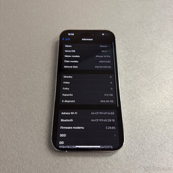 iPhone 14 Pro 512GB silver, pěkný stav, rok záruka - 6