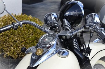 Harley Davidson WLC 750  1950  -  bílé SPZ - 6