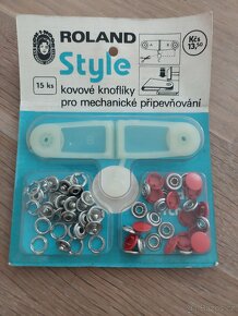 Kovové knoflíky pro mechanické připevňování - 6