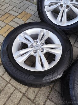 ALU 5x114.3 r17 HYUNDAI + LETNÍ PNEU - PĚKNÁ SADA - 6