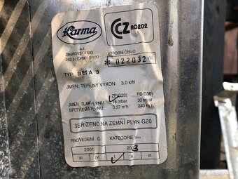 Plynová kamna Karma - 6