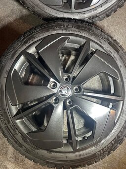 ALU Kola ŠKODA 5x112 R18 COMET Zánovní Zimní Pneu 225/45/18 - 6
