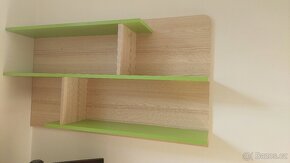 Klasický a rohový psací stůl + knihovna/polička - 6