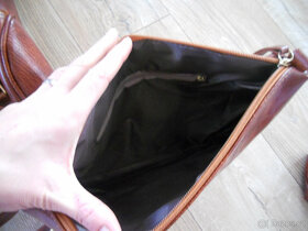 Hnědá kabelka, kabelky, 6 ks, NOVÉ - 6