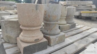 Kamenná váza, pískovcová váza, kalich, koryto, 20 ks - 6