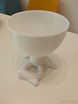 Yoga květináč bílý 10,5cm průměr sukulenty - 6