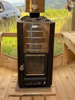 Sudová sauna 2,5 m + ochlazovací sud - 6