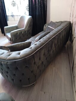 Prodám novou Luxusní sedací soupravou 3+3+1 - 6