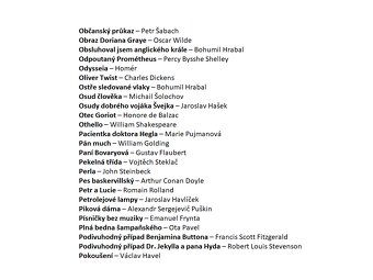 Vypracované maturitní otázky - český jazyk (ČJ) - četba - 6