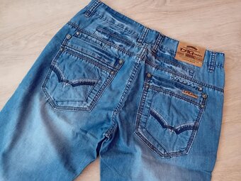 PÁNSKÉ LETNÍ KRAŤASY - vel.XL - /zn.Green - Jeans - 6