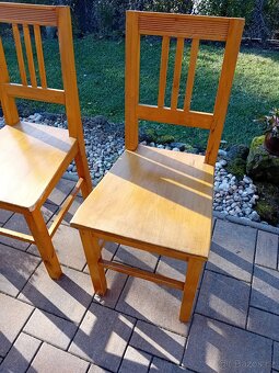 Staré kuchyňské dřevěné židle - 6