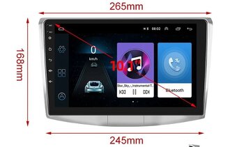 Autorádio Passat B6 B7 CC Podofo 4GB/64GB - 6