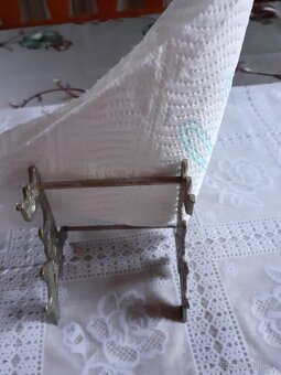 Retro stojan na papírové ubrousky,věšáky - 6