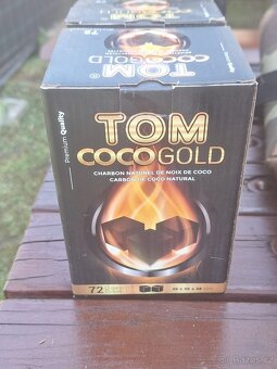 Vodní dýmka, uhlíky Tom Coco GOLD - 6