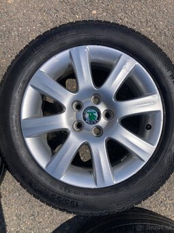 Alu 5x100,r15 Škoda Roomster,Fabia r195/55 r15 - 6