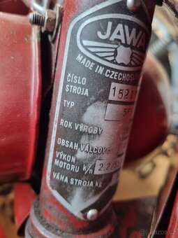 PRODÁM Jawa 555 pařízek, r.v.1958 - 6
