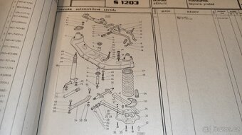 ŠKODA 1203 - seznam náhradních dílů – katalog Š1203 - 6