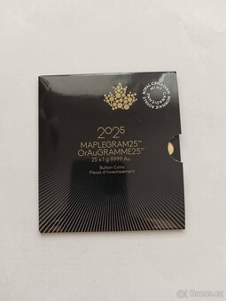 Zlaté mince 1g Maple Leaf Maplegram 2025 - 6