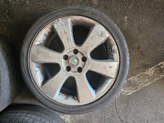 18" alu orig.Škoda s pneu 225/40r18 Fulda - 6