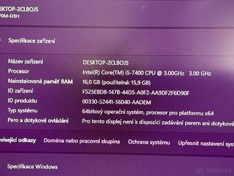 PC s i5, DDR4 16GB a SSD - 6