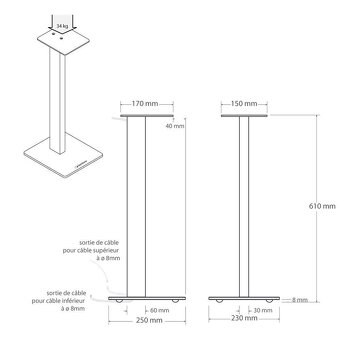 NorStone ESSE Stand - Červené - 6