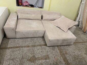 NOVÁ krásná Sedací souprava Sirpio manšetr Béžová - 6