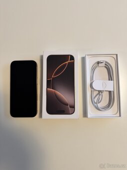 Apple iPhone 16 Pro (128GB) Desert Titanium + kryty + skla - 6