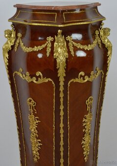 Zámecké konzole - podstavce s mramorem - 141 cm - 6