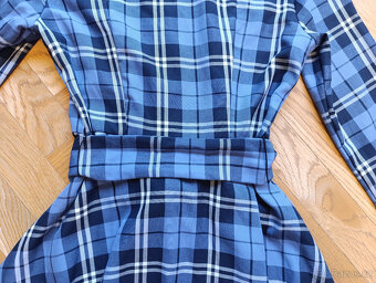 Šaty Mohito, modré káro, XXS - 6