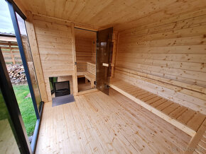 Venkovní saunový domek s odpočívárnou - 6