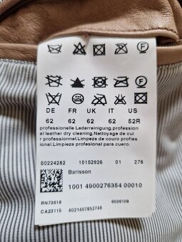 Pánská kožená bunda Hugo Boss velikost 62 (2XL) c640 - 6