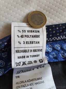 Elegantní kalhoty 1, vyšší postava, vel 106, 36/34 - 6