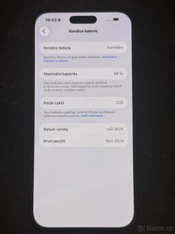 iPhone 16 Pro Max 256 GB– top stav, záruka - 6