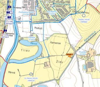 Prodej celého pozemku Pěnné 2144 m² - 6