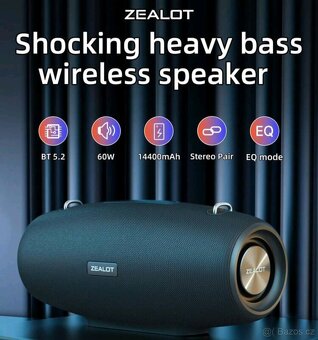 ZEALOT 60W bluetooth reproduktor NOVÝ SLEVA - 6