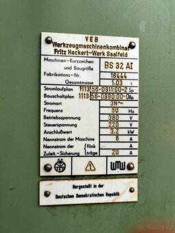 Stojanová vrtačka Heckert BS 32 AI – funkční - 6
