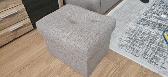 Gauč,2 křesla,taburet - 6