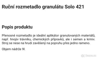 Ruční rozmetadlo - 6