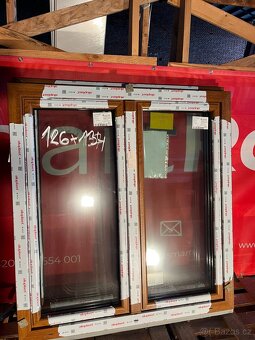 Okno plastová PVC , profil 70 mm/ 3 sklo , nepoužitá okna - 6