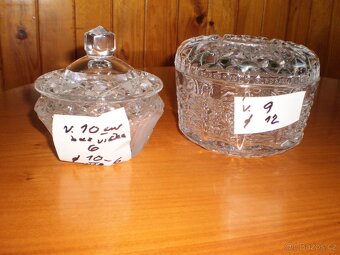 sklo - broušené - více kusů -  dědictví  ++nové++ - 6