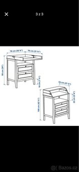 Přebalovací stůl/komoda, bílá SUNDVIK Ikea - 6