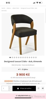 stylový konferenční stolek a luxusní židli - dub - 6