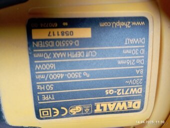 Pokosová pila DeWALT 712 - 6