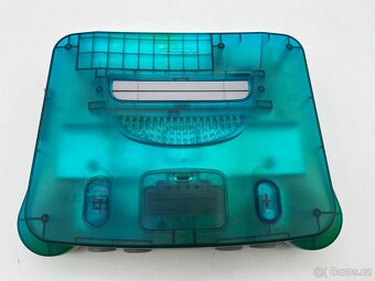 Nintendo 64 clear blue a ovladač s novým joystickem - 6