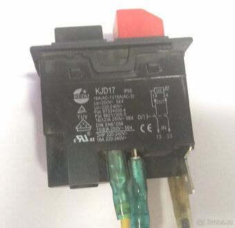 Nůž, drážkovaný řemen a vypínač drtiče Florabest FMH 2400 B2 - 6